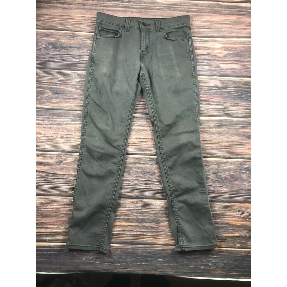 Levi's Mens Size 30W 30L 511 Gray Straight Fit Slim Skinny Jeans Denim